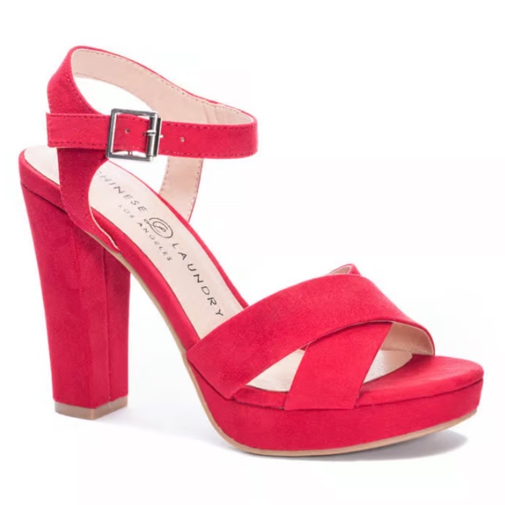 Chinese Laundry Red platform sandal